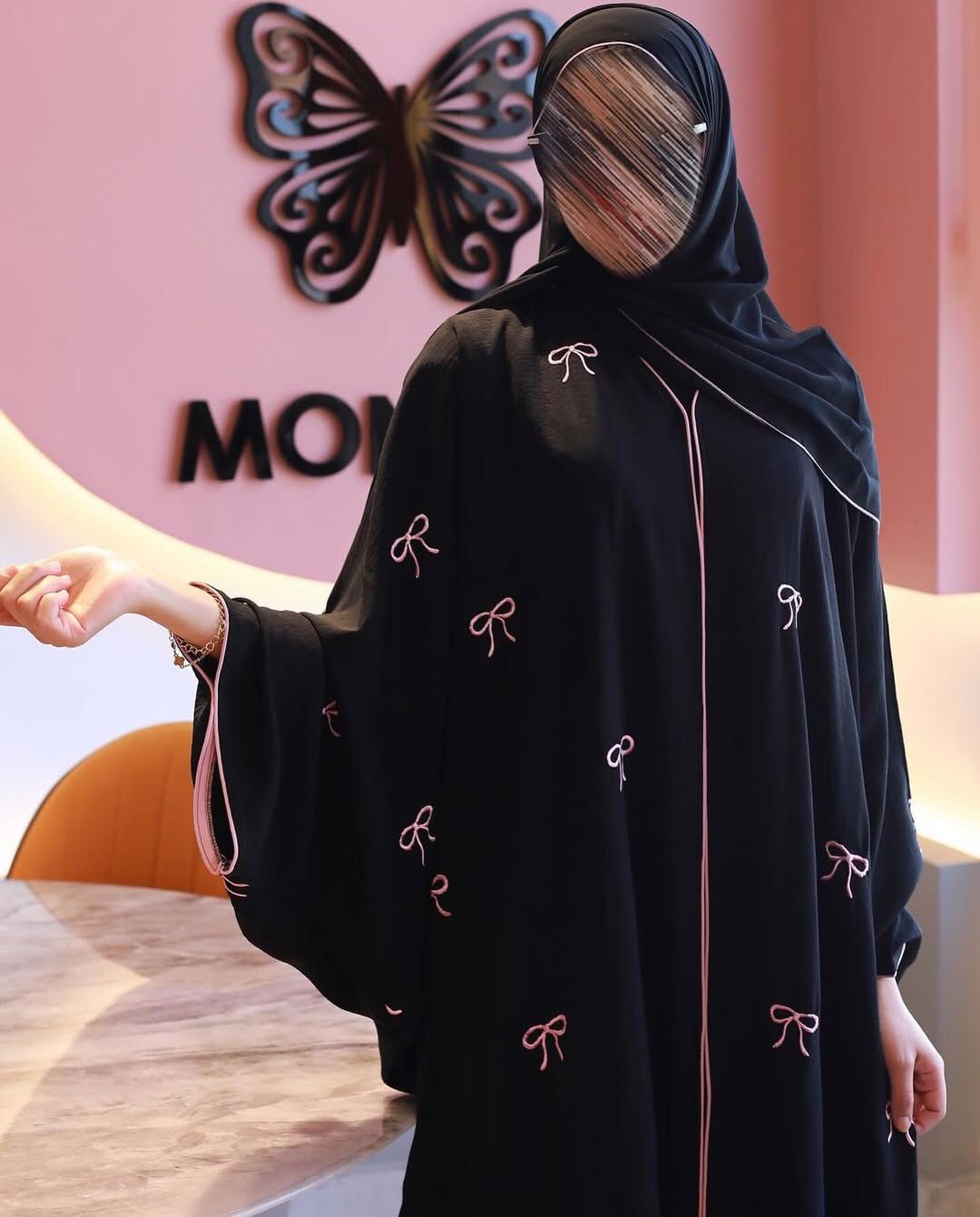 Bow Abaya With Stoller