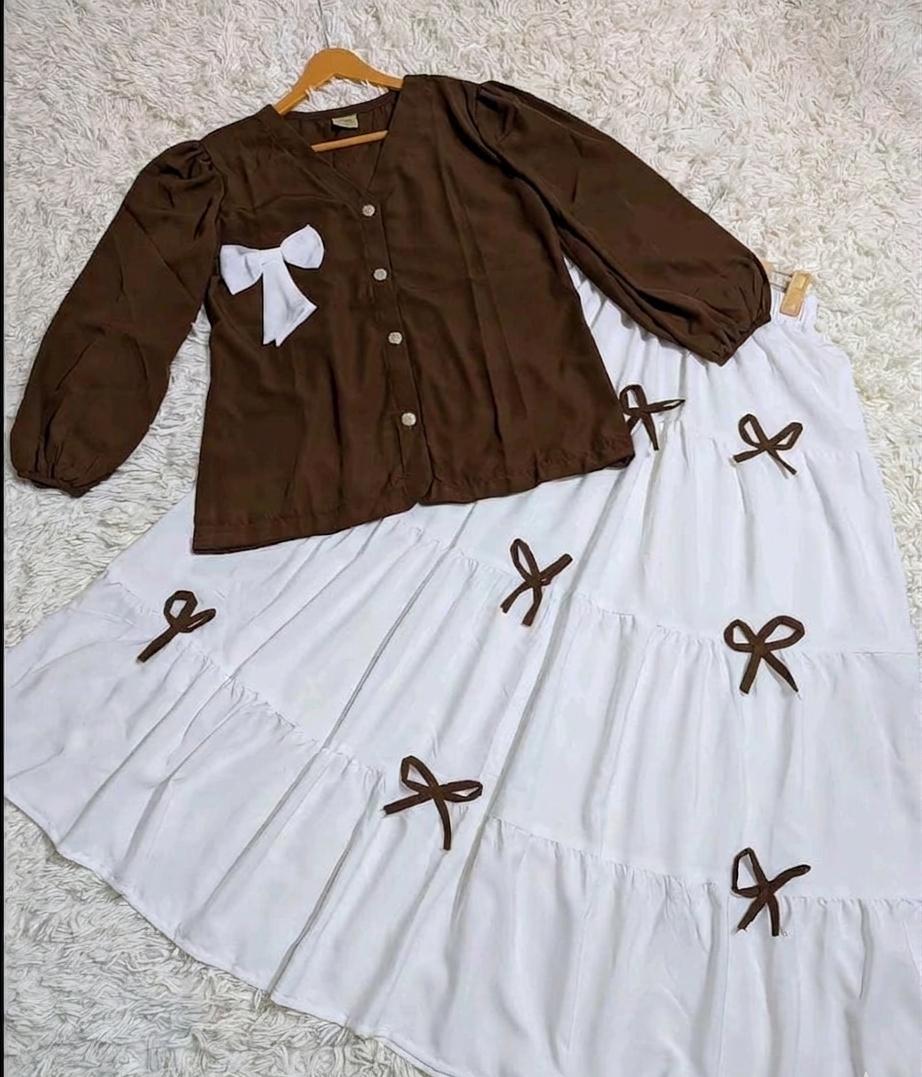 Bow Skirt Maxi