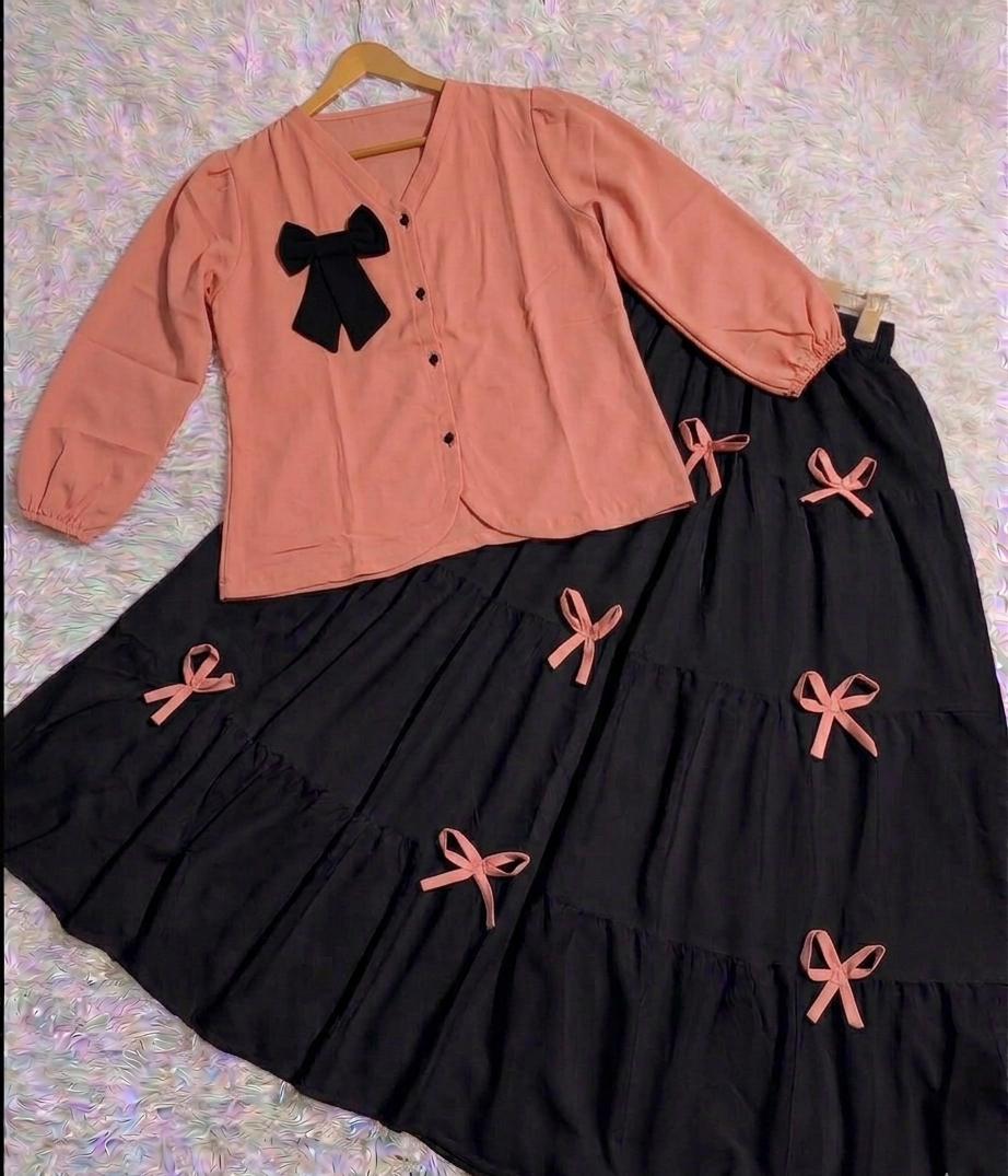 Bow Skirt Maxi