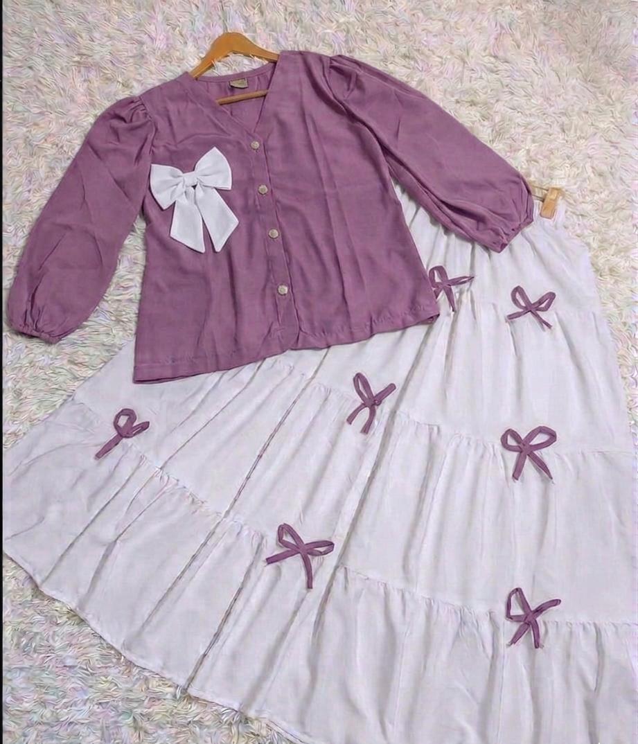 Bow Skirt Maxi