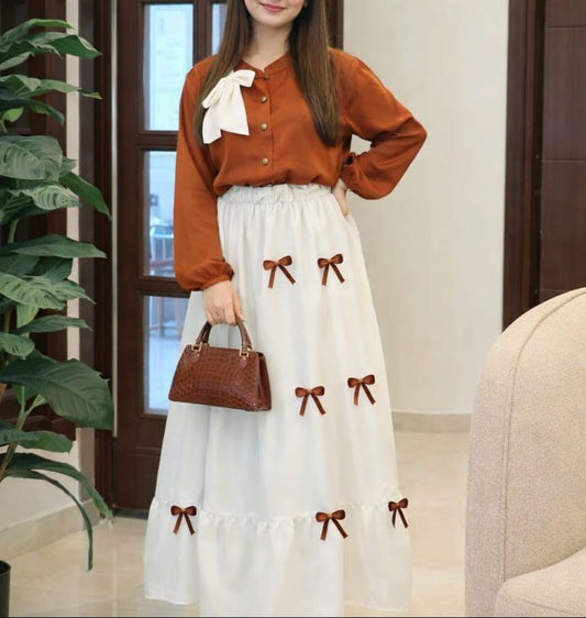 Bow Skirt Maxi