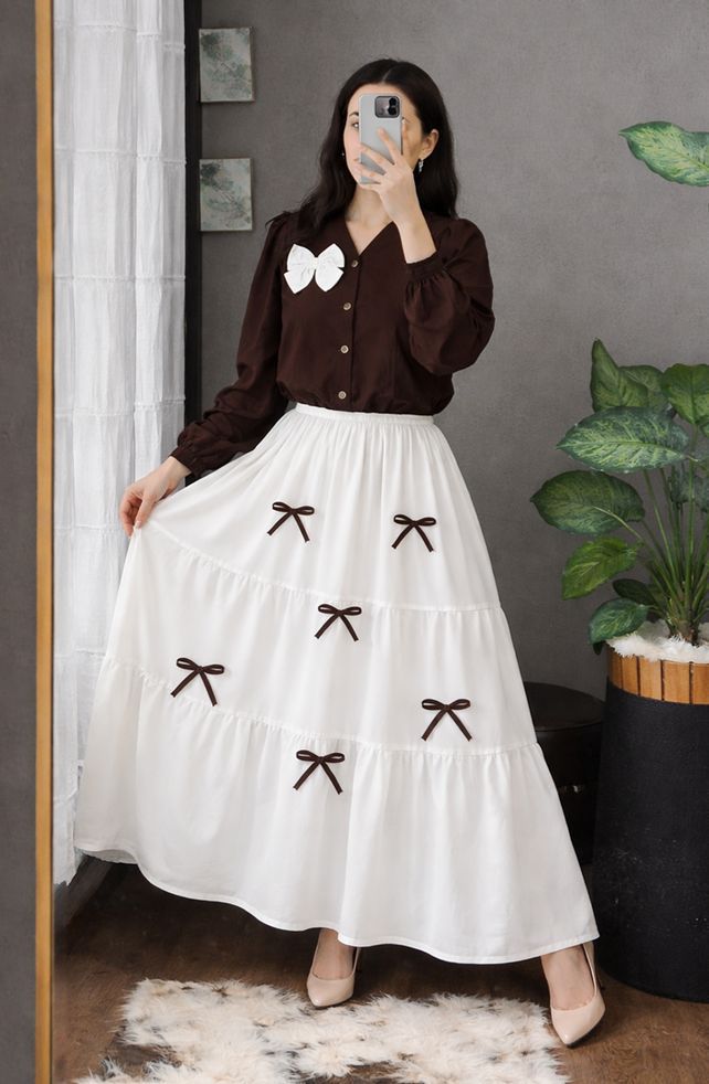 Bow Skirt Maxi