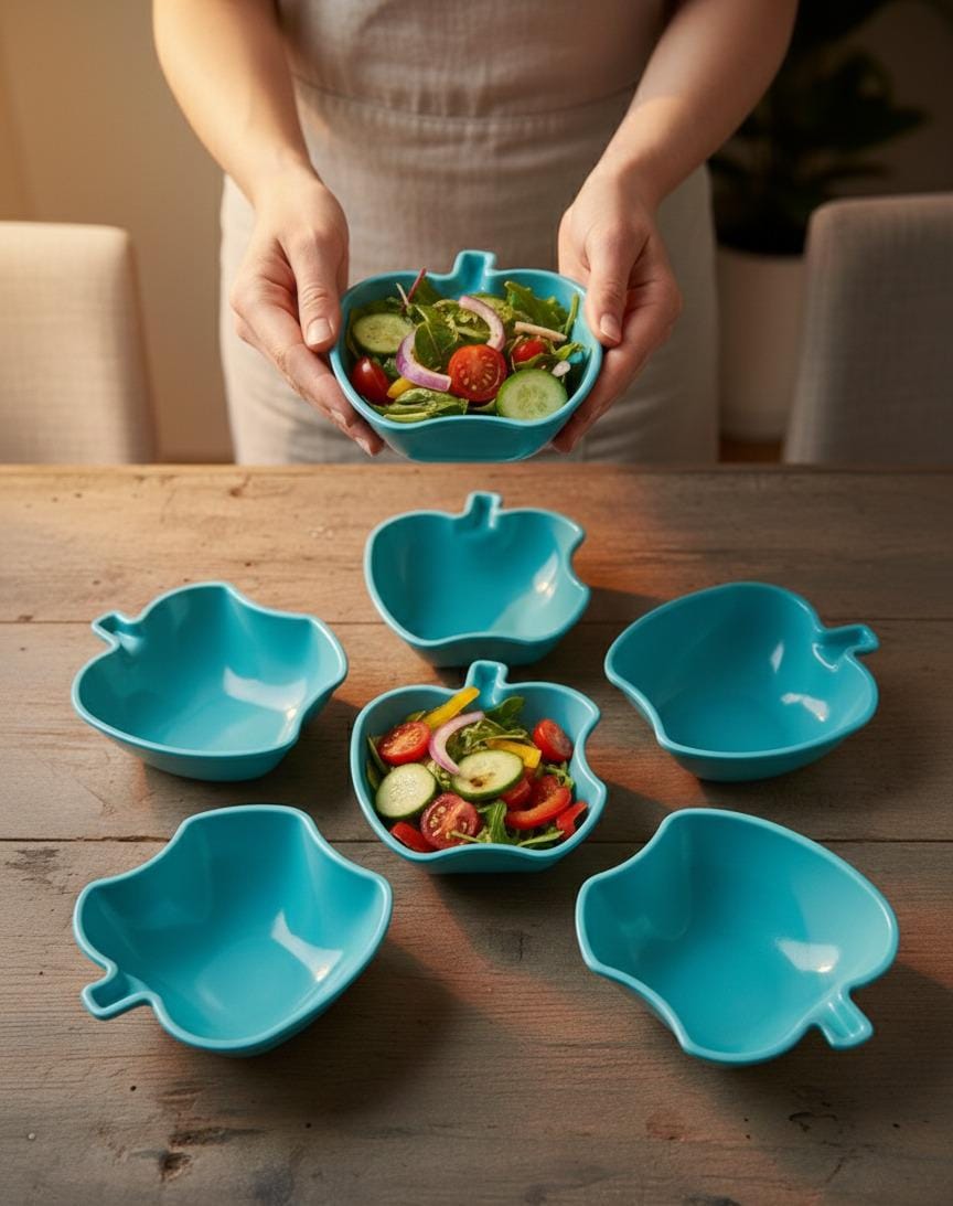 Pack of 6 Apple Shape Bowls