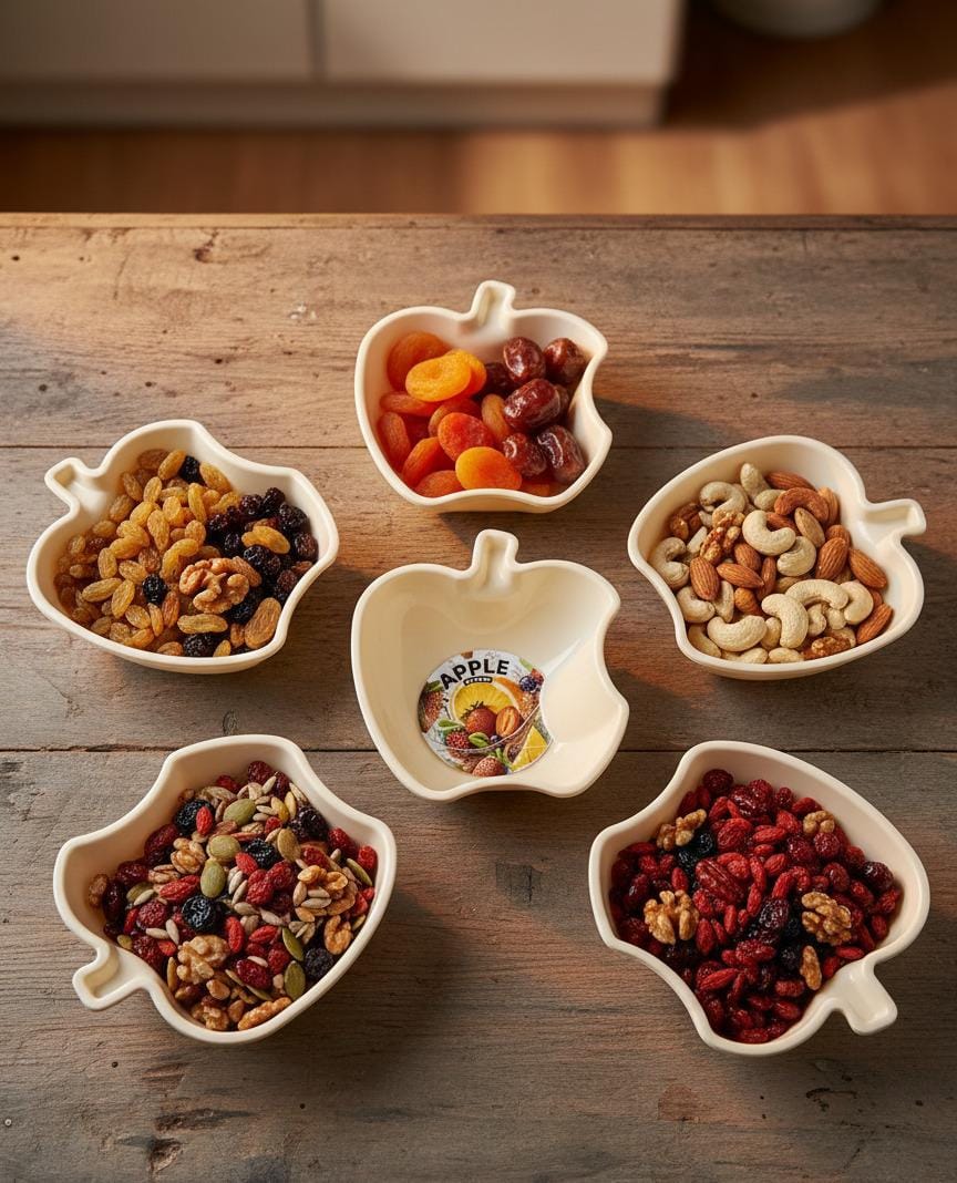 Pack of 6 Apple Shape Bowls