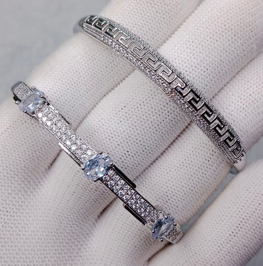 Zircon openable Bracelets
