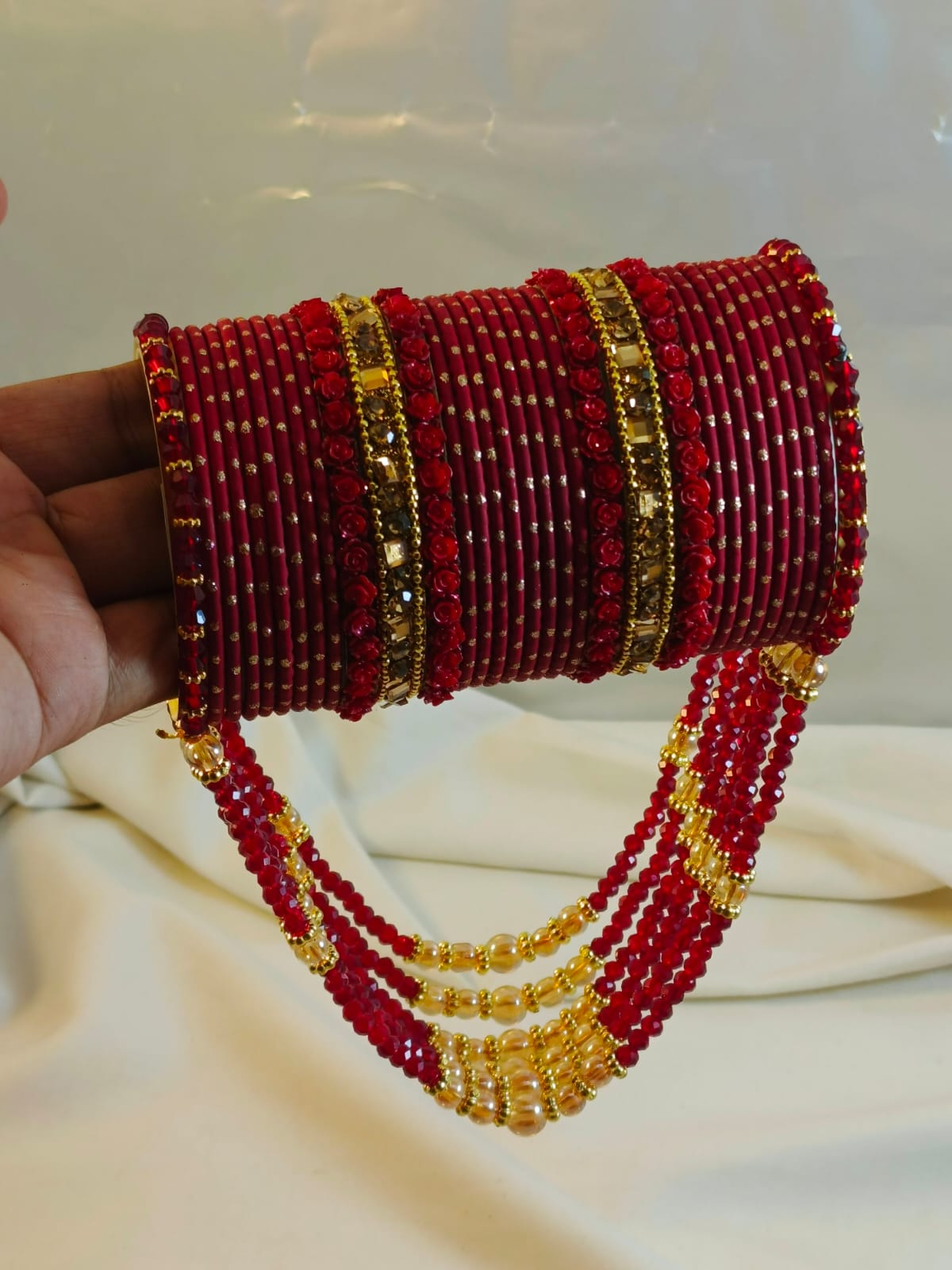 Bridal Crystal Bangles Set