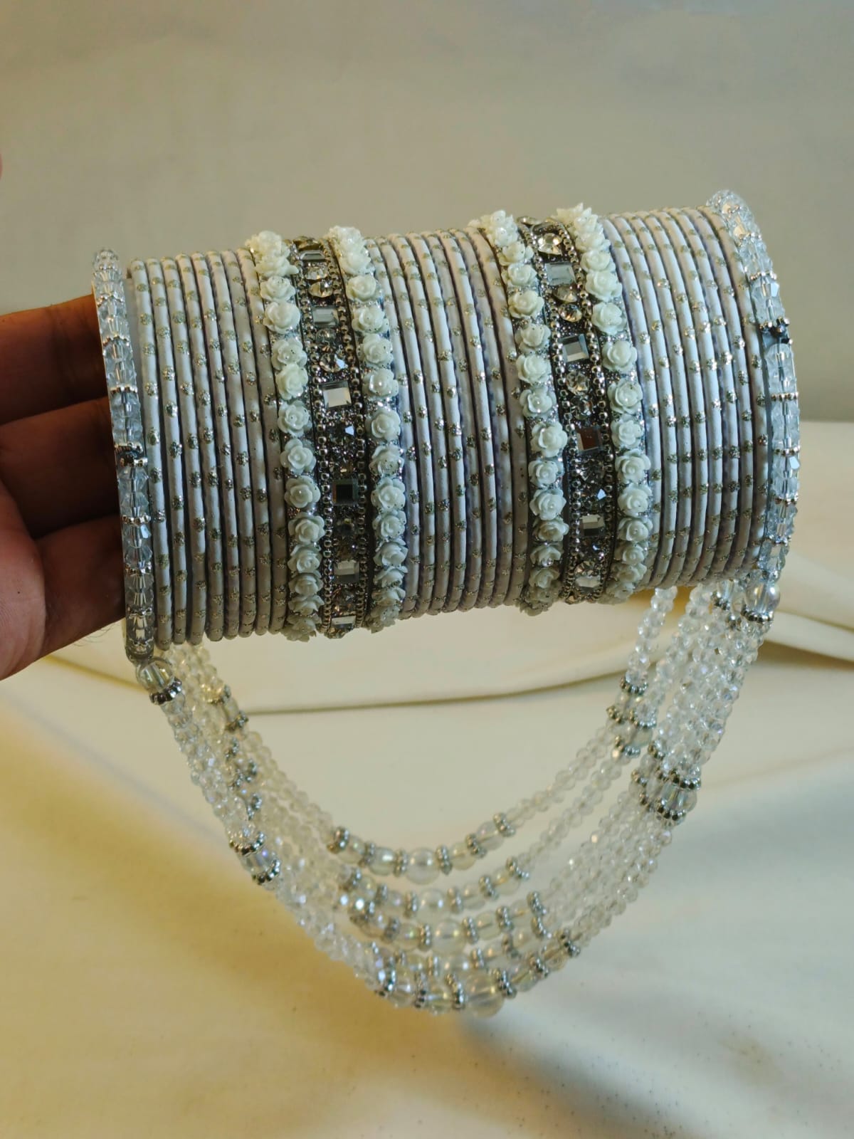 Bridal Crystal Bangles Set