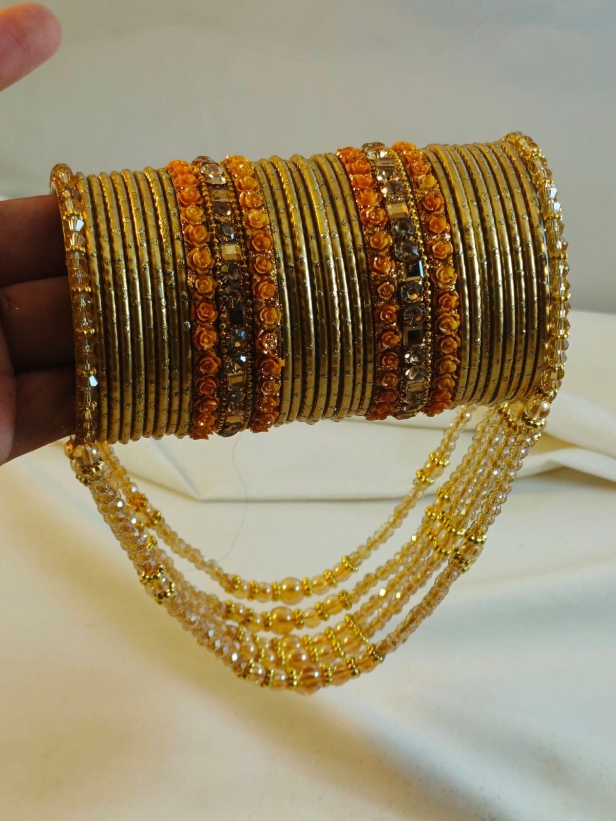 Bridal Crystal Bangles Set