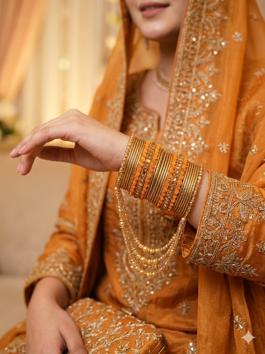 Bridal Crystal Bangles Set