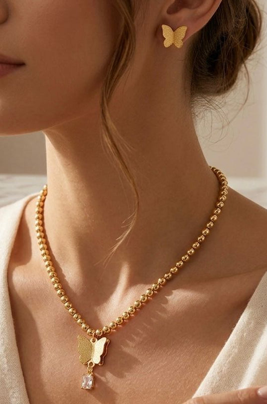 Butterfly Locket Set