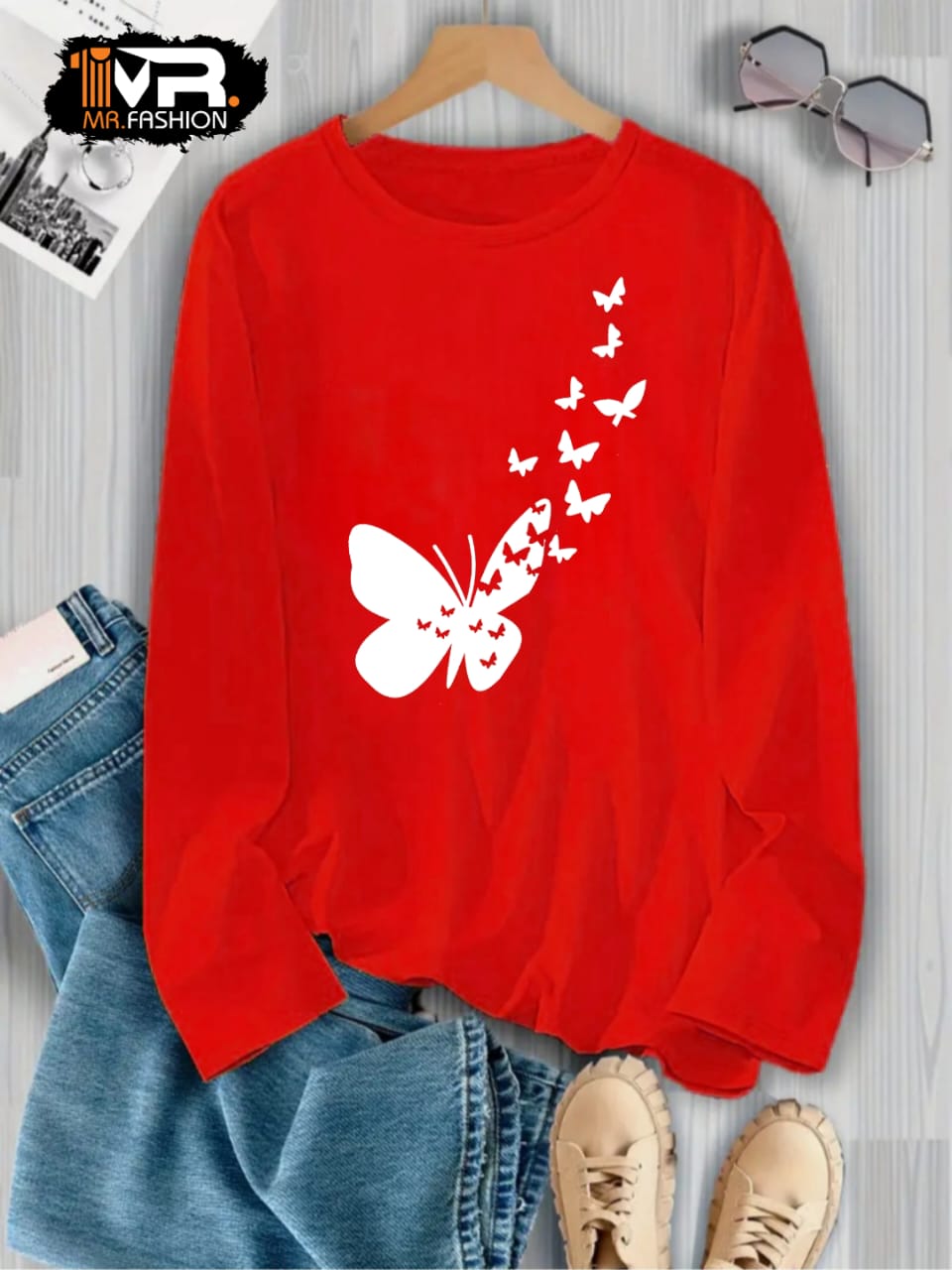 Butterfly Printed T-Shirt