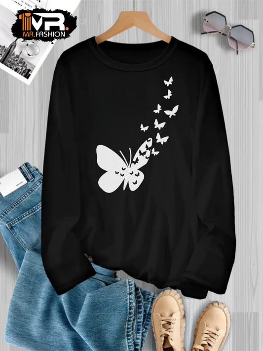 Butterfly Printed T-Shirt
