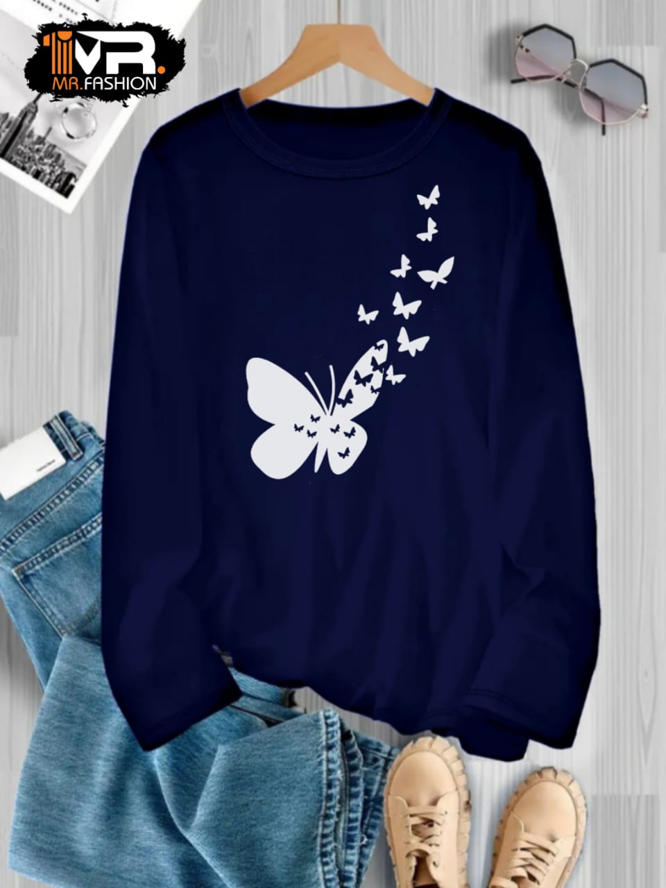 Butterfly Printed T-Shirt