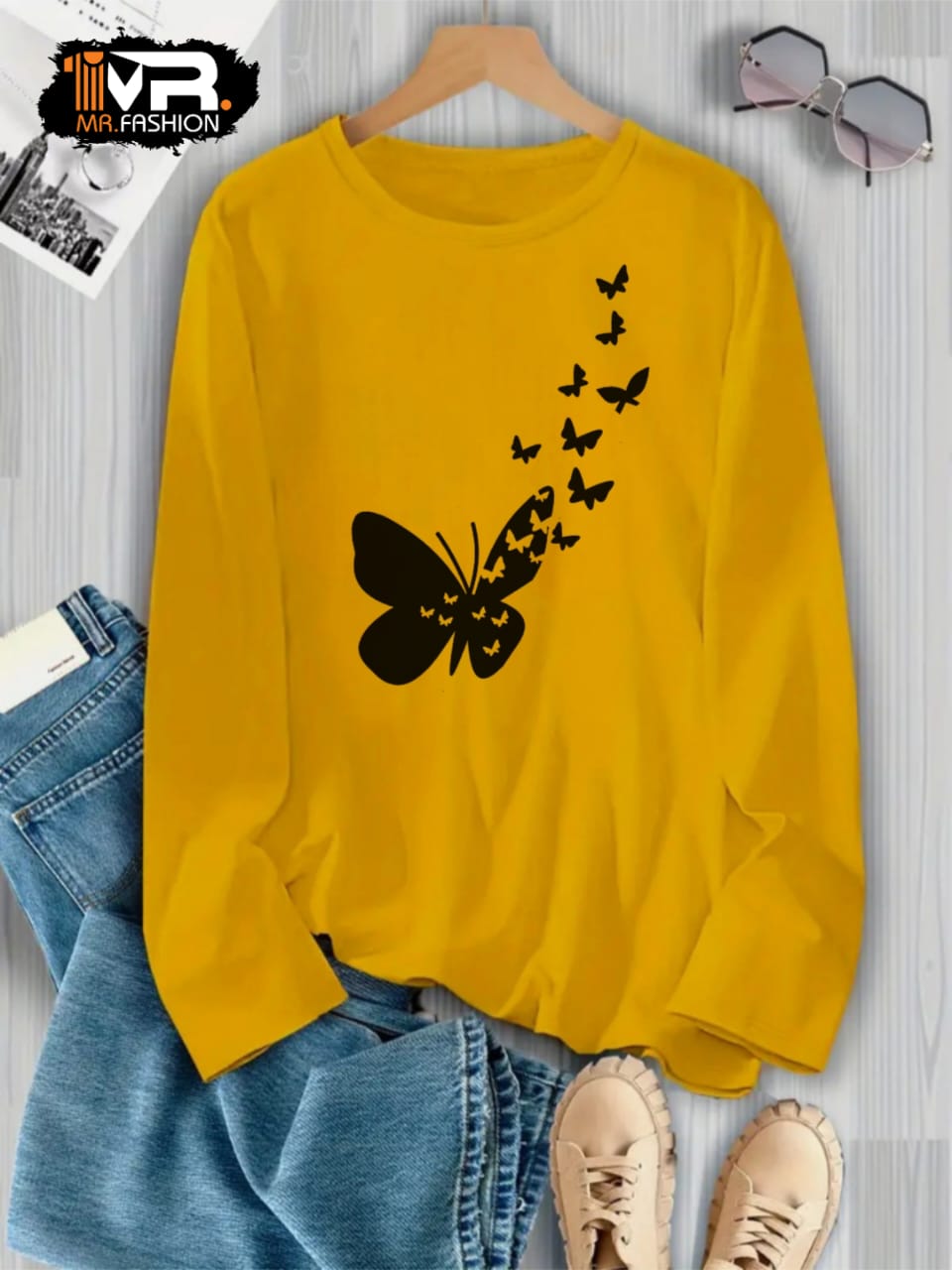 Butterfly Printed T-Shirt