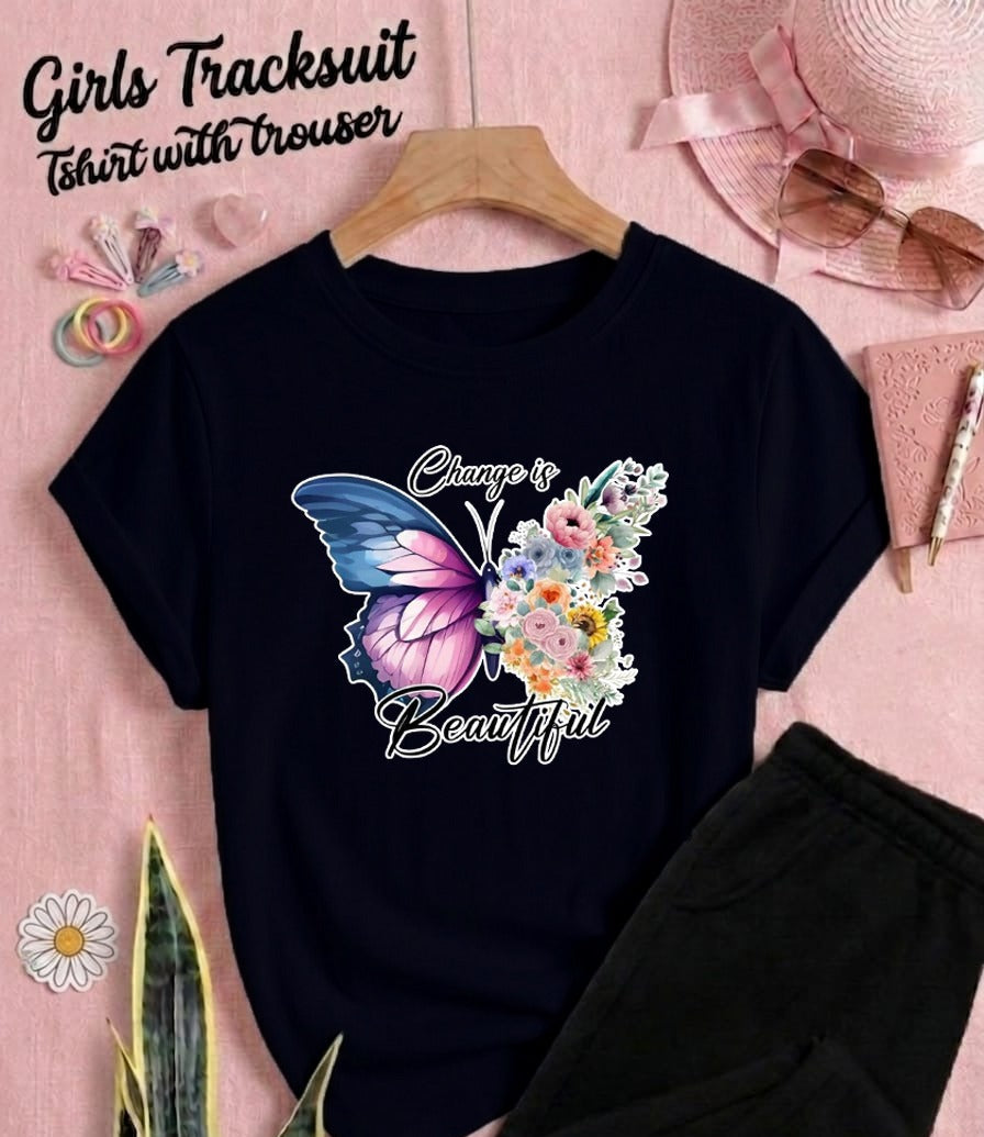 Butterfly Style Printed Tracksuit