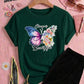 Butterfly Style Printed Tracksuit