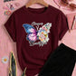 Butterfly Style Printed Tracksuit