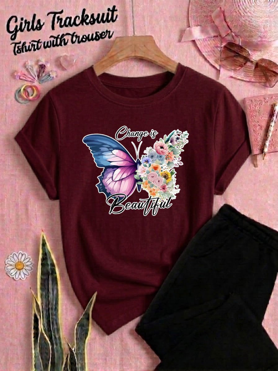 Butterfly Style Printed Tracksuit