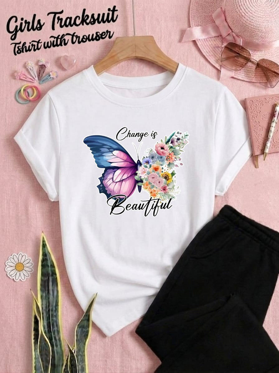 Butterfly Style Printed Tracksuit