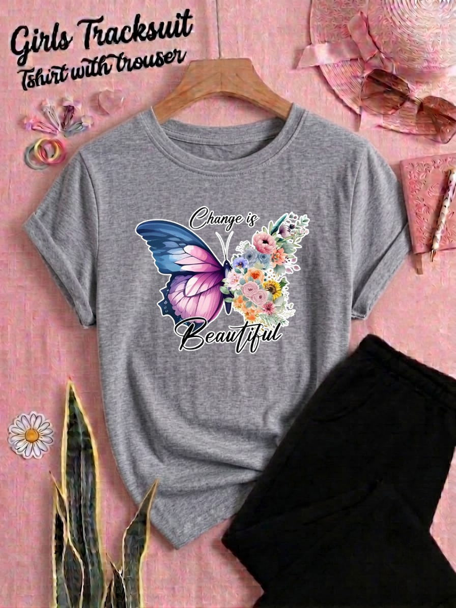 Butterfly Style Printed Tracksuit