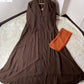 Chocolaty Abaya With Stoller