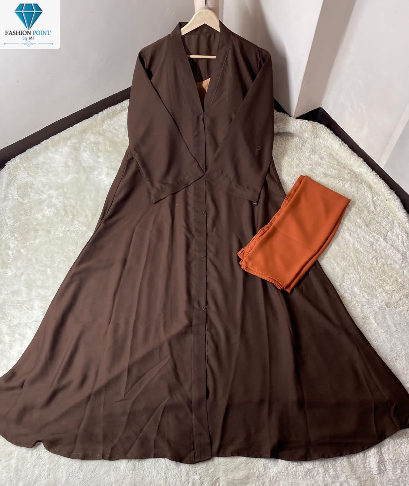 Chocolaty Abaya With Stoller