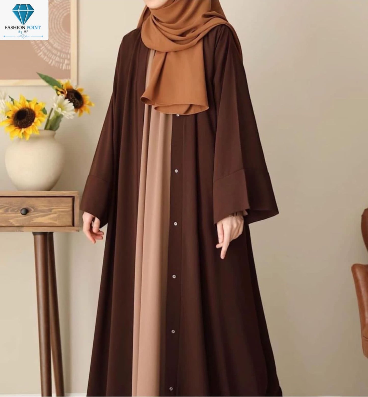 Chocolaty Abaya With Stoller
