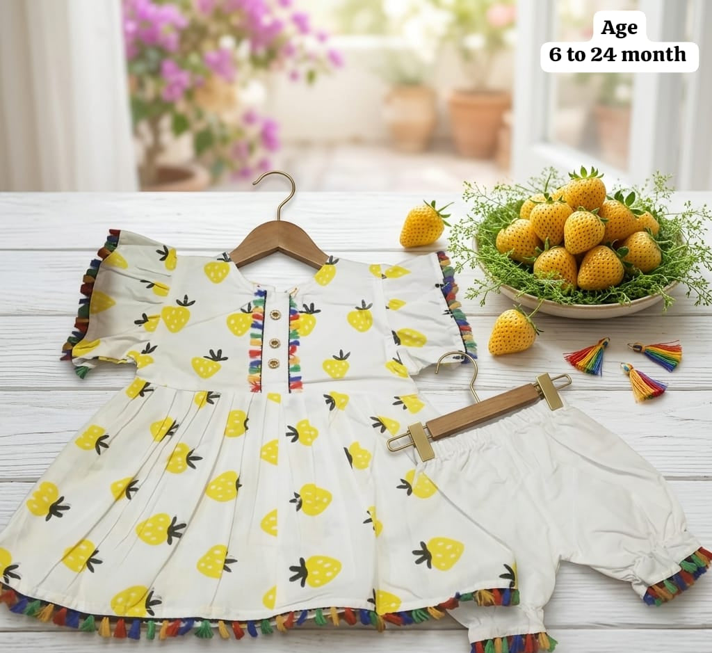 Cotton Frock 2 Piece Set