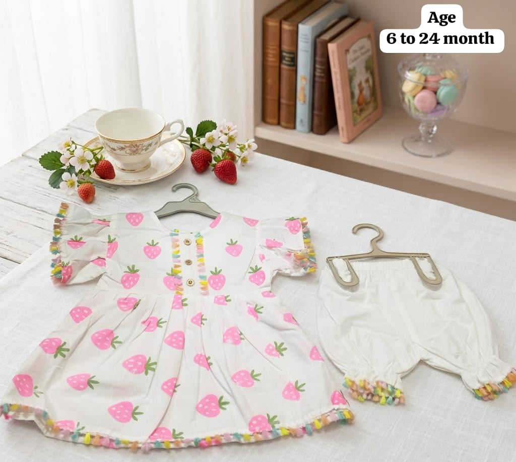 Cotton Frock 2 Piece Set