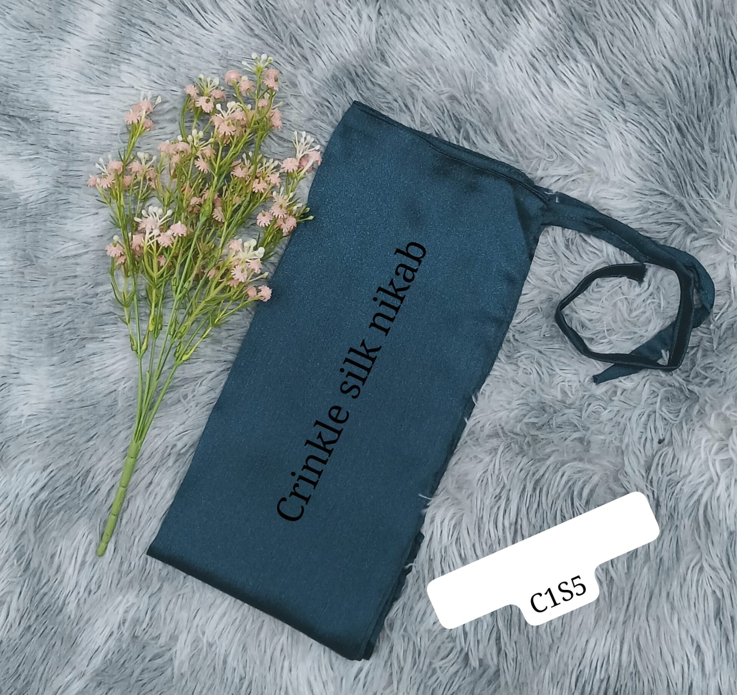 Crinkle Silk Dori Niqab