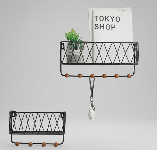 Criss Cross Wall Shelf