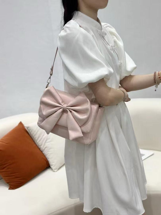 Bow Triple Zipper Cross Body