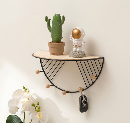 D-Shape Wall-Mounted Storage Shelf