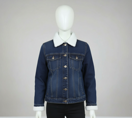 Denim Fur Jacket