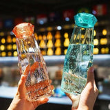 Diamond Glass Water Bottle – 550ml