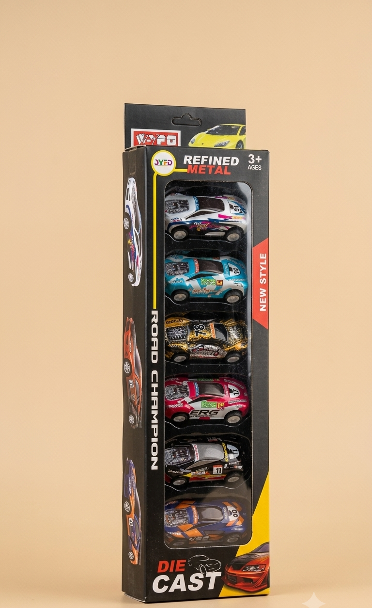 Die-Cast Racing Car Set