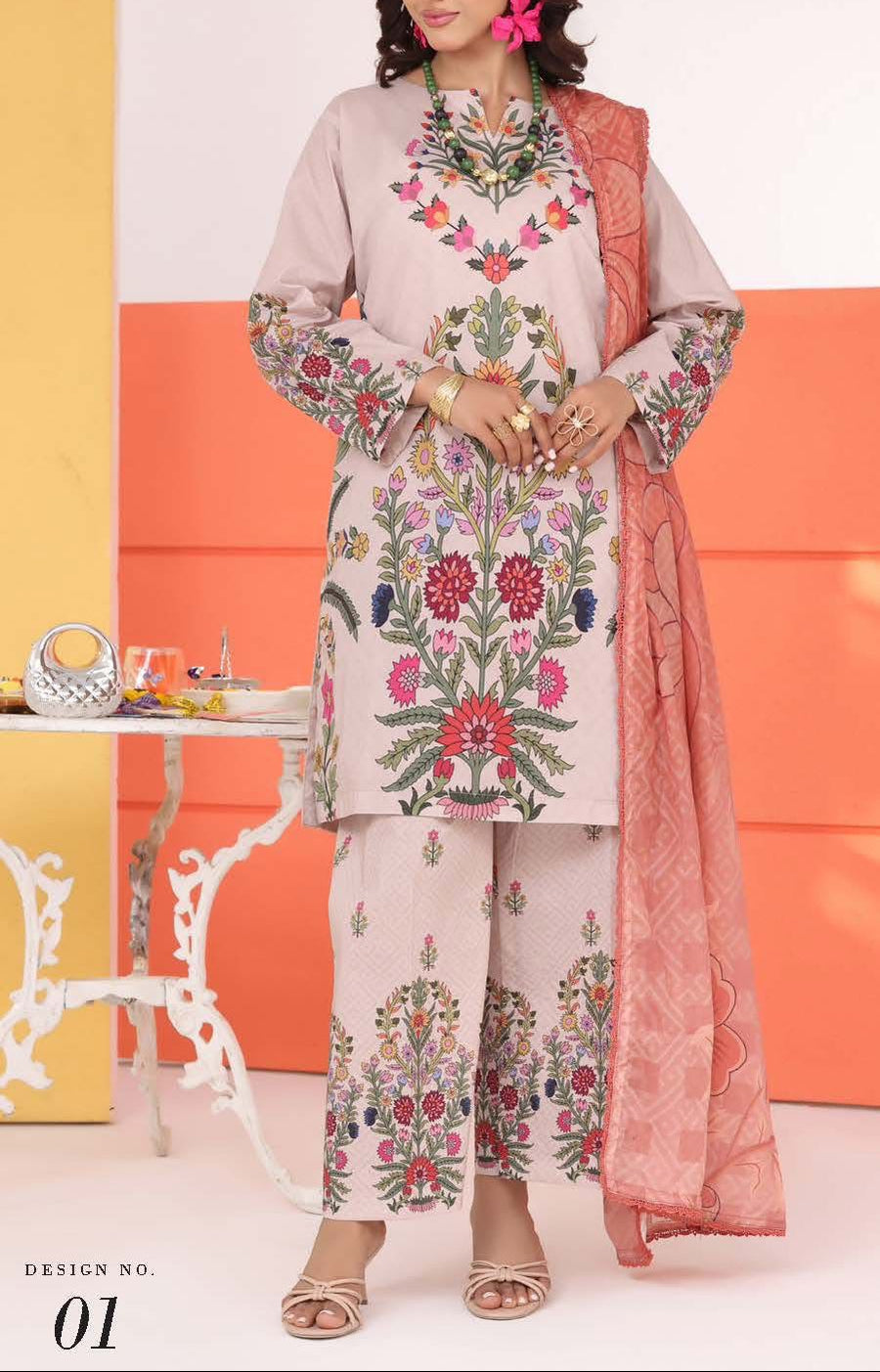 Digital Printed 3 Piece Suit