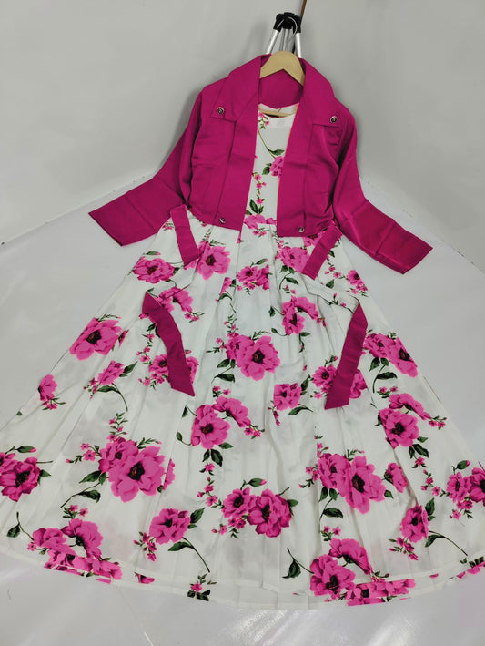 Digital Sleeveless Maxi with Koti