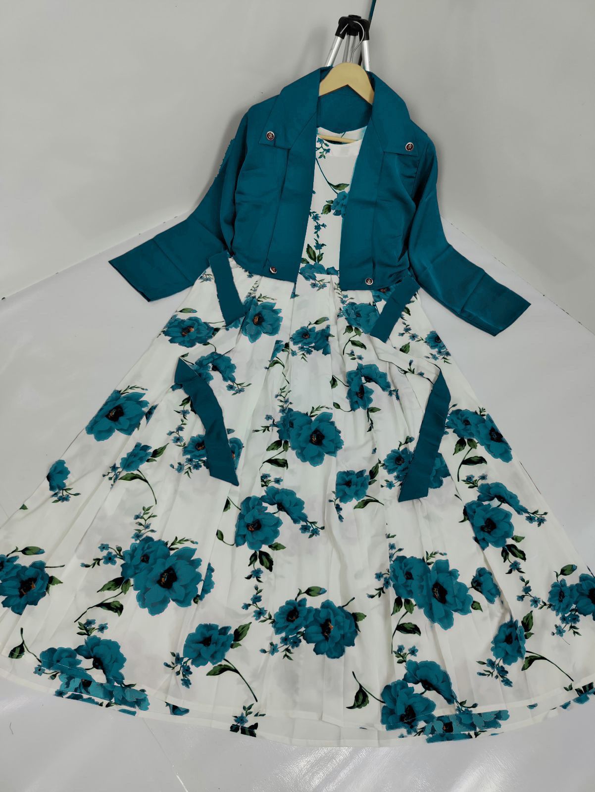 Digital Sleeveless Maxi with Koti