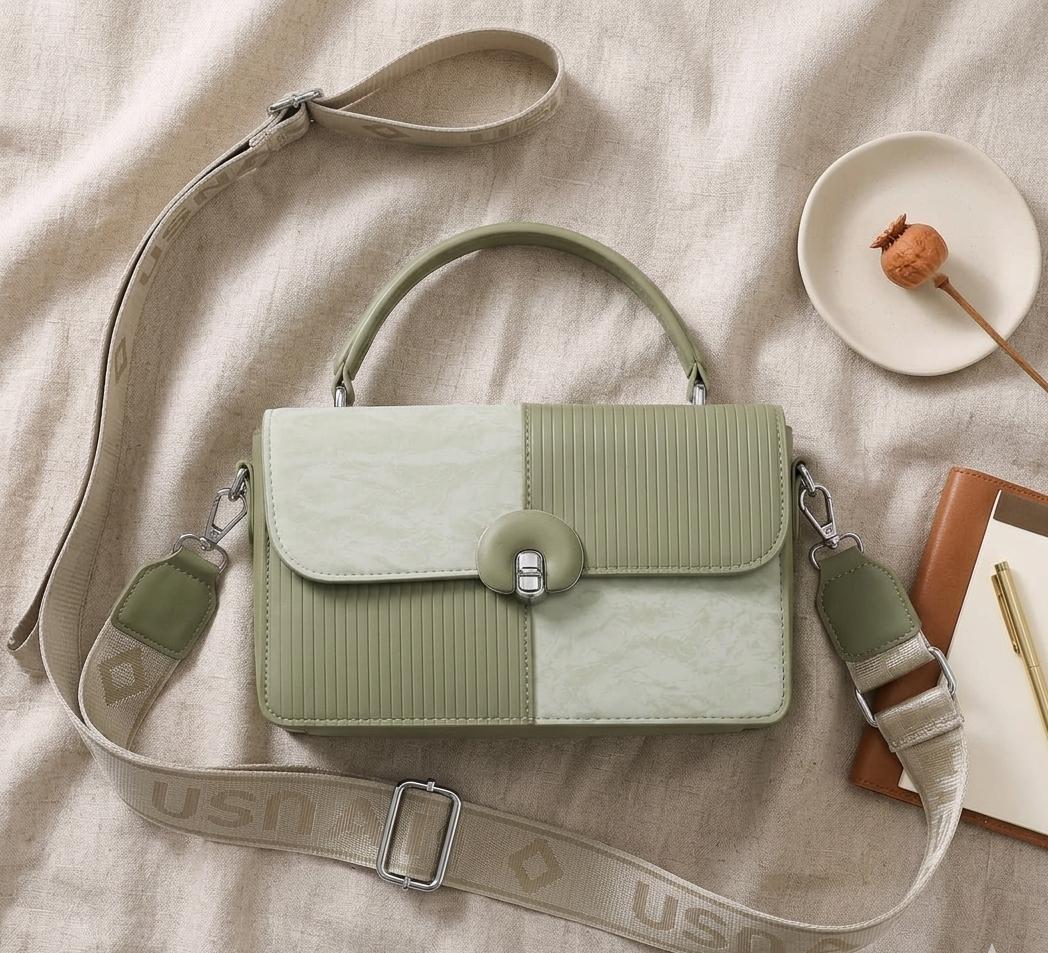 Double Coloured Cross Body Bag