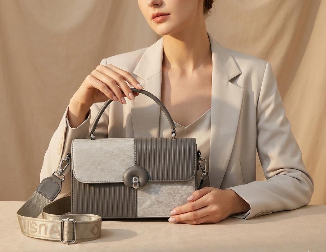 Double Coloured Cross Body Bag