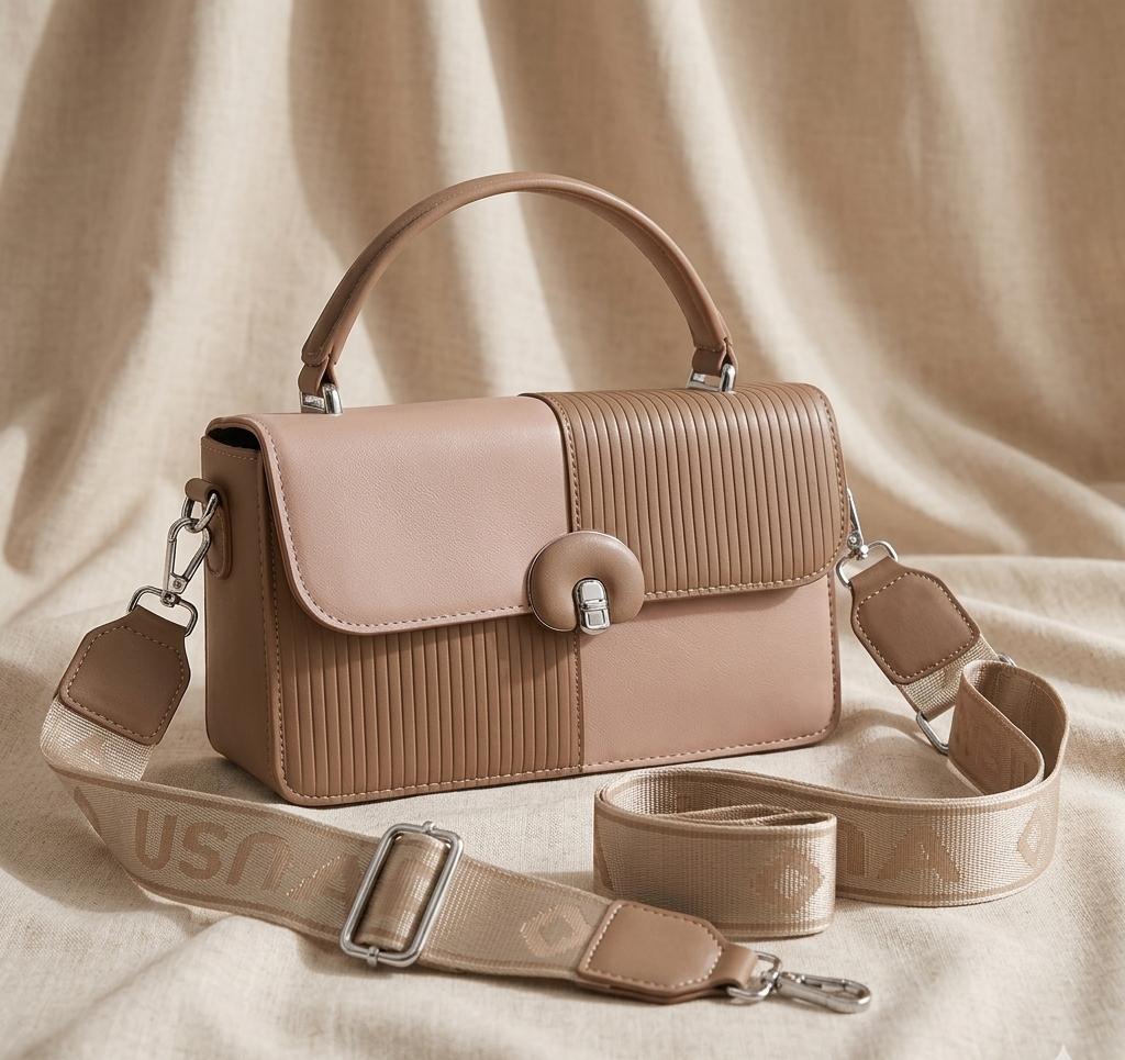 Double Coloured Cross Body Bag