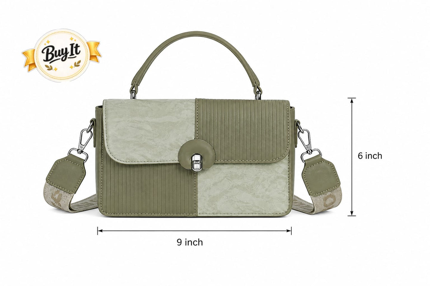 Double Coloured Cross Body Bag