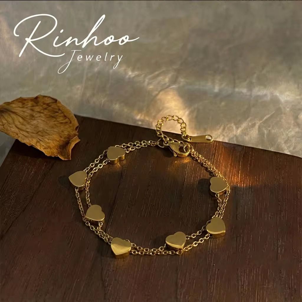 Double Layer Heart Bracelet