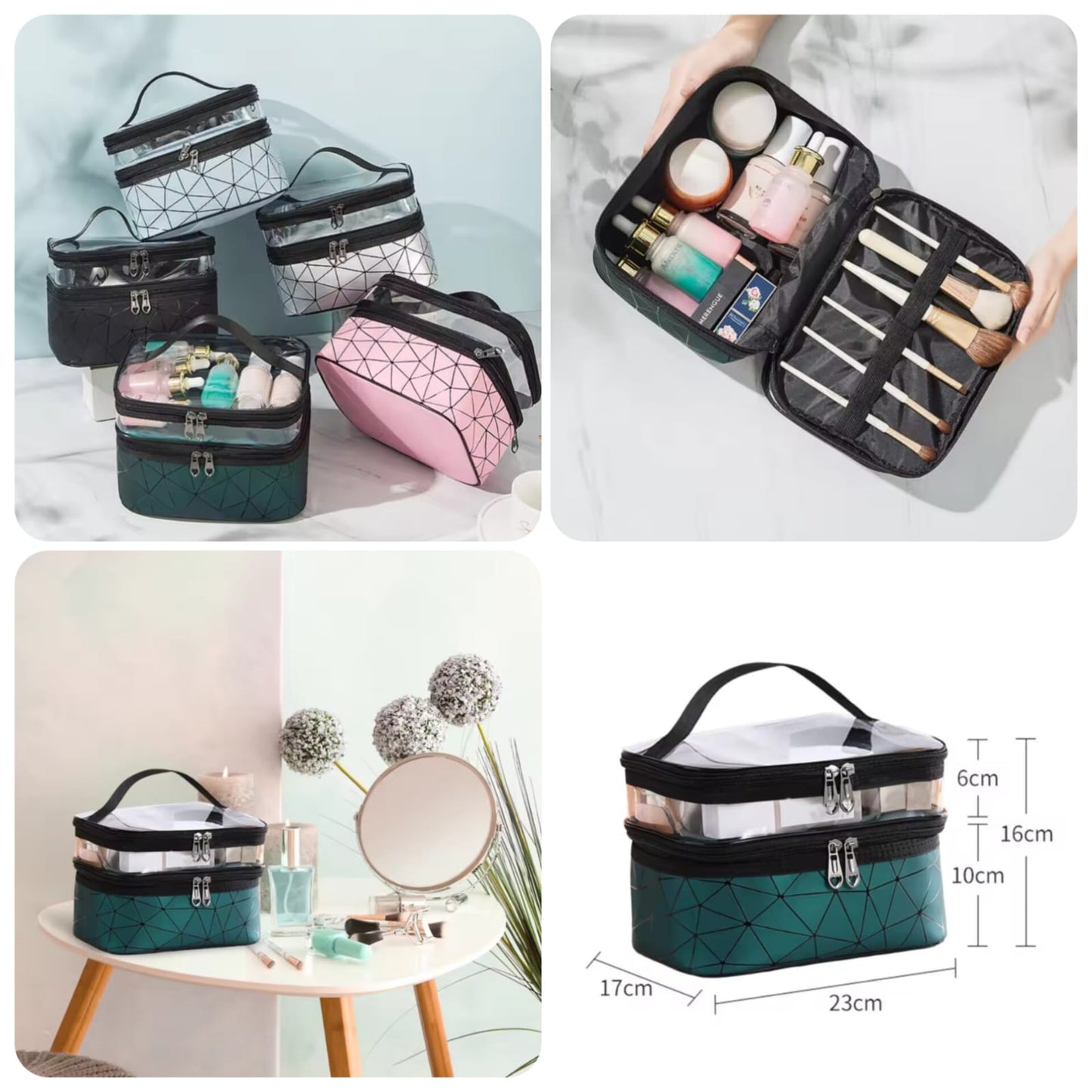Double Layer Spider Cosmetic Pouch