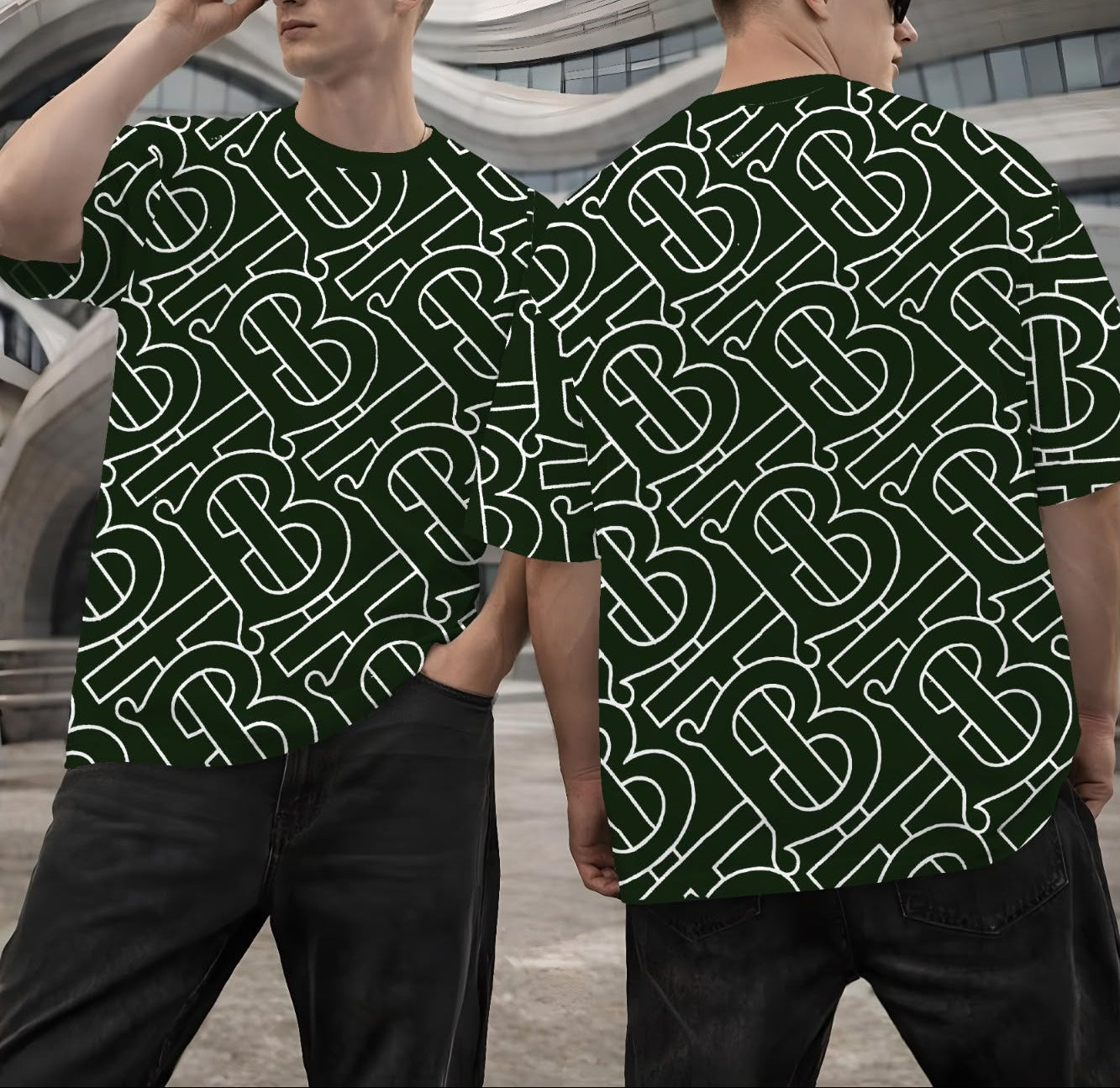 Drop Shoulder Printed T-Shirt