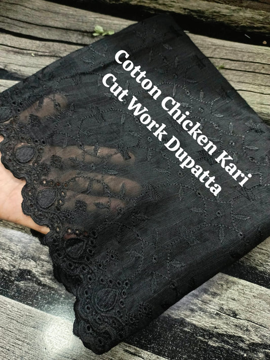 Embroidery Cut Work Dupatta
