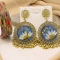 Earrings with Coated Bangles