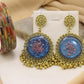 Earrings with Coated Bangles