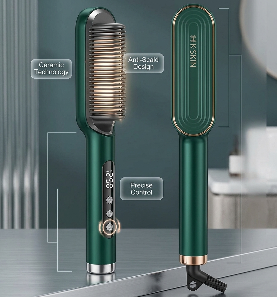 Electric Hair Straightener Brush